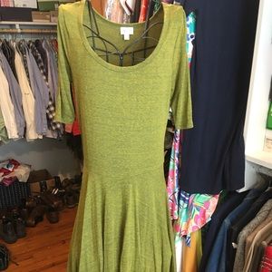 Heathered Chartreuse Green Lularoe Nicole Large